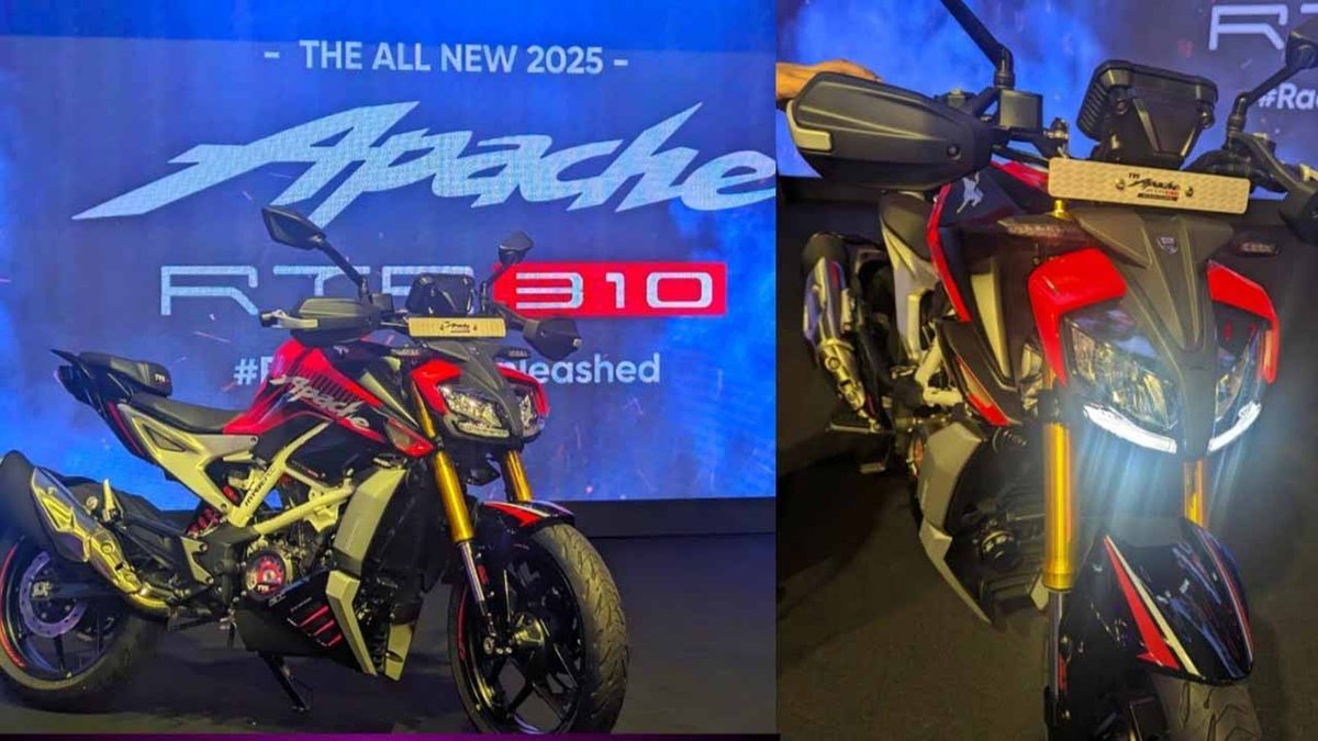 TVS Just Dropped the 2025 Apache RTR 310, and It's Smarter Than Ever (1)