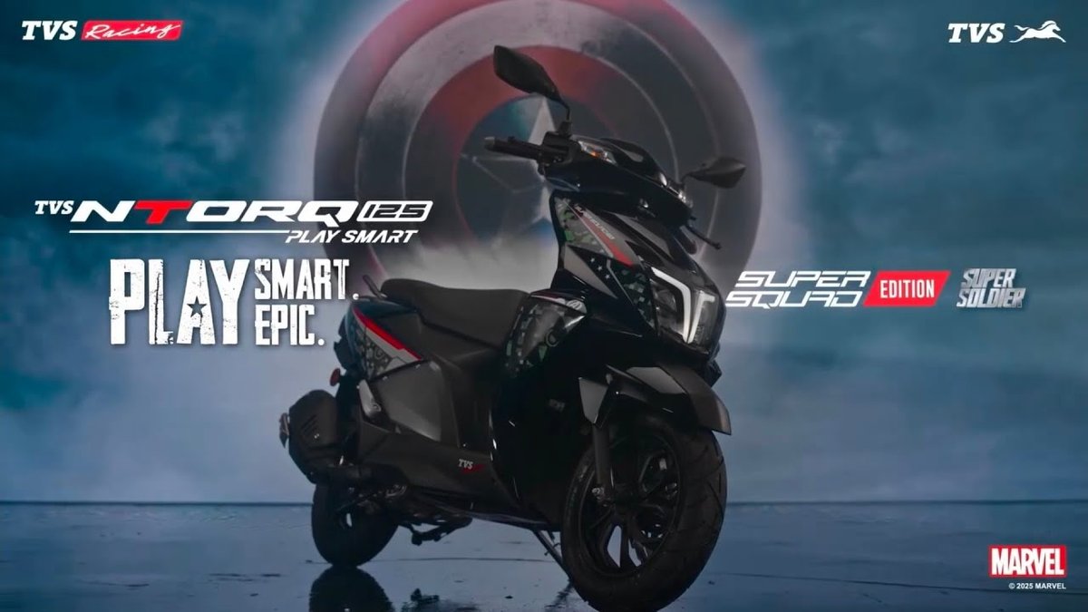 TVS NTorq 125 Super Soldier Edition A Captain America-Inspired Ride for the Gen Z (1)
