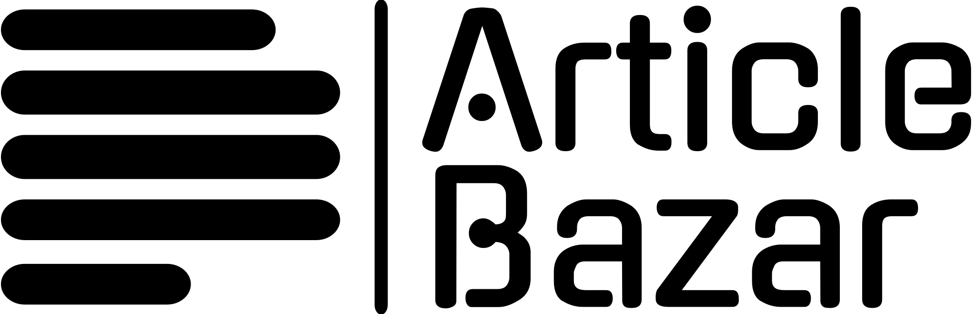 article bazar high resolution logo black on transparent background