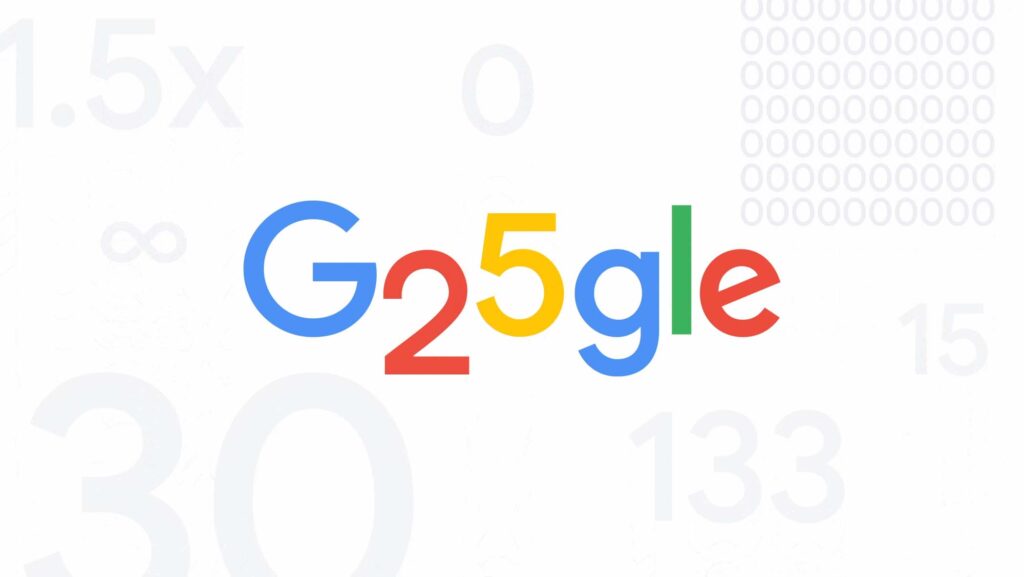 Google 25th Birthday Logo