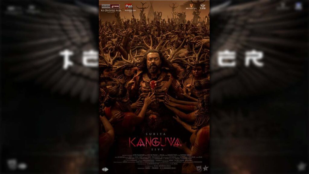 Kanguva vilain Poster Bobby Deol plays the villain as Udhiran in the upcoming Tamil action thriller Kanguva