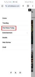 How to find viral news on article bazar Mobile (1)