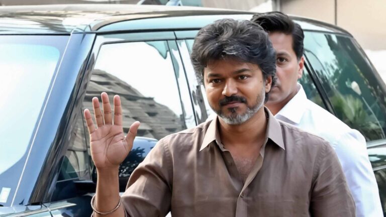 Vijay Waves to Adoring Fans After Marathon CBI Grilling in Karur Stampede Probe
